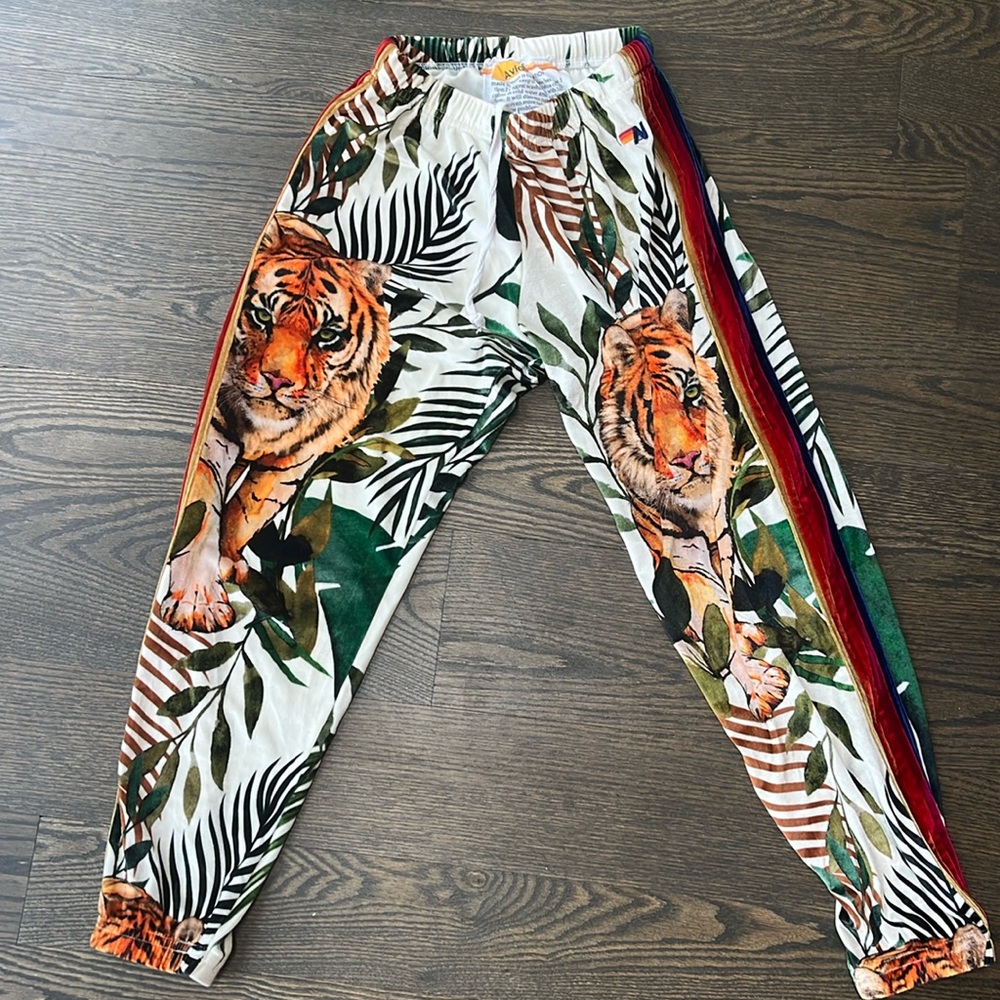 Aviator Nation Velour Tiger Sweatpants